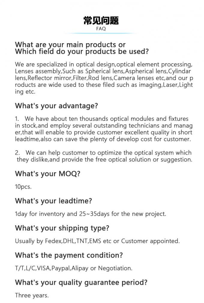B270 si inverdiscono i moduli optoelettronici di 127mm con 3X 5X che ingrandice 4