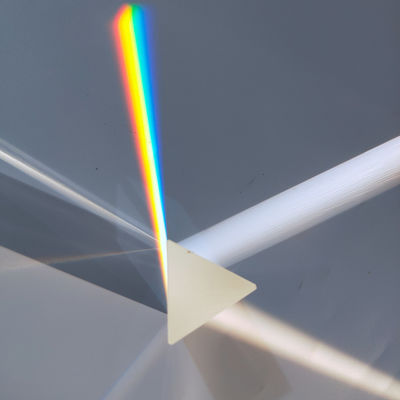 Caf2 prisma di vetro ottico equilatero Crystal Lenses For Sensor Measurement