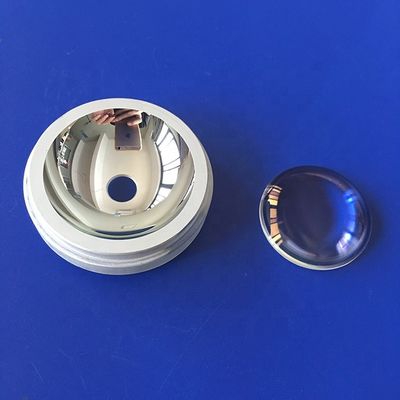 Coppa riflettore LED in materiale BK7 personalizzato con diametro di 25 mm e lunghezza focale di 150 mm